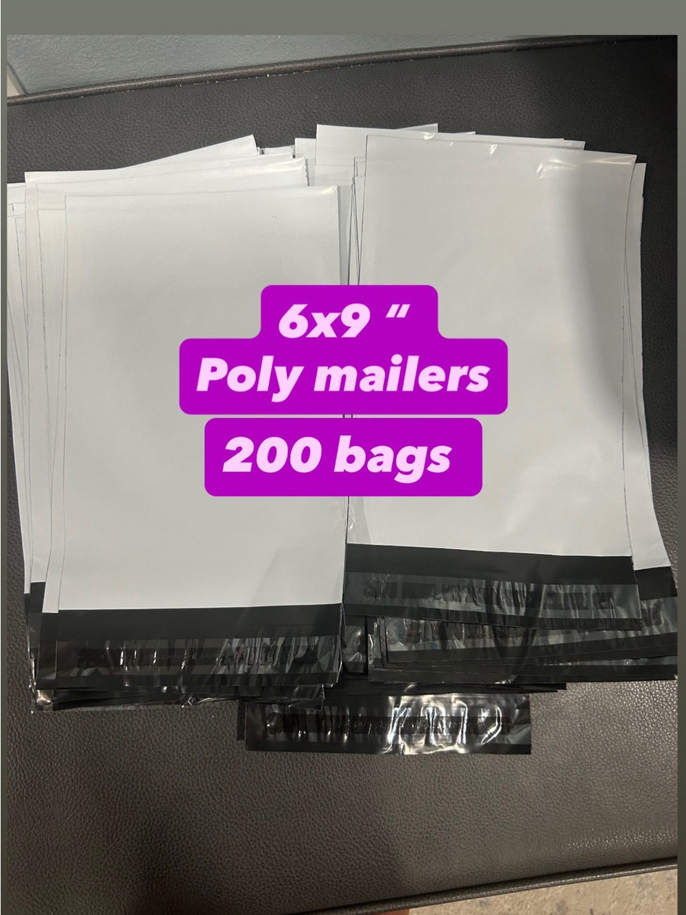 White 6x9" Poly Mailer Bags - Pack of 200